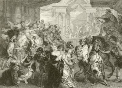 O estupro dos sabinos de Peter Paul Rubens