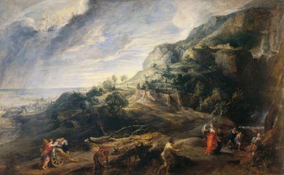 Ulisses na ilha dos Feiacianos de Peter Paul Rubens