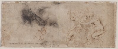 Vênus desarmando Marte, Drapery Study, c. 163235. de Peter Paul Rubens