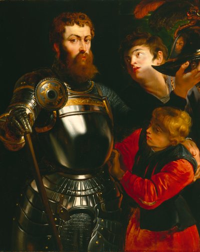 Guerreiro (óleo sobre tela) de Peter Paul Rubens