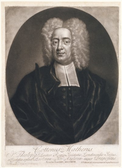 Cottonus Matheris Cotton Mather, 1728., 1728. de Peter Pelham