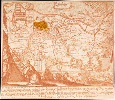 A conquista de Friedrichstadt em 12 de fevereiro de 1713, 1713. de Peter Schenk