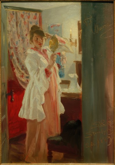 Interior. A esposa do artista de Peder Severin Krøyer