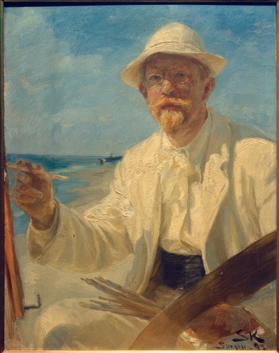 Auto-retrato do artista de Peder Severin Krøyer