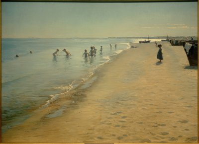 Dia de verão na praia sul de Skagen de Peder Severin Krøyer