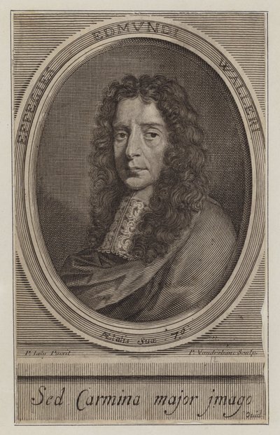 Edmund Waller, poeta e político inglês (gravura) de Peter Vanderbank
