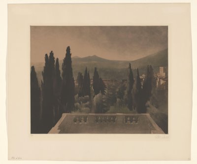 Vista de uma varanda de Peter Vilhelm Ilsted (signed by artist)