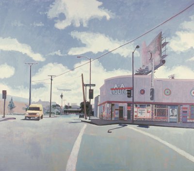 AA Liquor Store, Los Angeles, 2001 (óleo sobre tela) de Peter Wilson