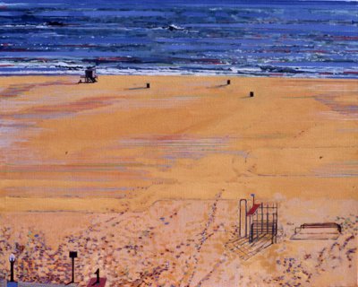 Da Praia: Santa Mónica, 2003 (óleo sobre tela) de Peter Wilson