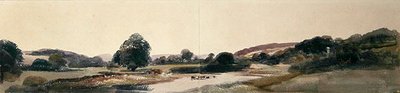 A River Valley (aguarela sobre papel) de Peter de Wint