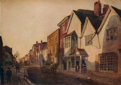 Eton High Street, século c19th, 1924 de Peter de Wint