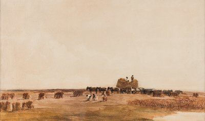 Tempo de colheita, data desconhecida (aguarela sobre papel) de Peter de Wint
