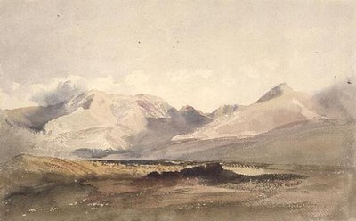 PD.135-1950 Mountain scene, Westmorland (aquarela) de Peter de Wint