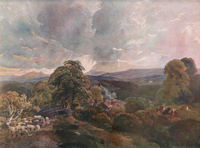 Sackbridge Hall, perto de Lowther, c1928 de Peter de Wint