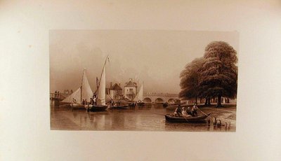 Vista da Folly Bridge no ano de 1827 de Peter de Wint