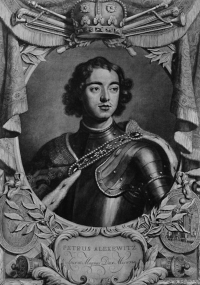 Pedro, o Grande, Czar da Rússia, c1698 1894 de Peter van Gunst
