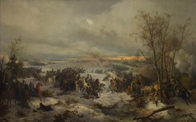 A Batalha de Krasnoi Krasny em 17 de novembro de 1812, 1849 de Peter von Hess