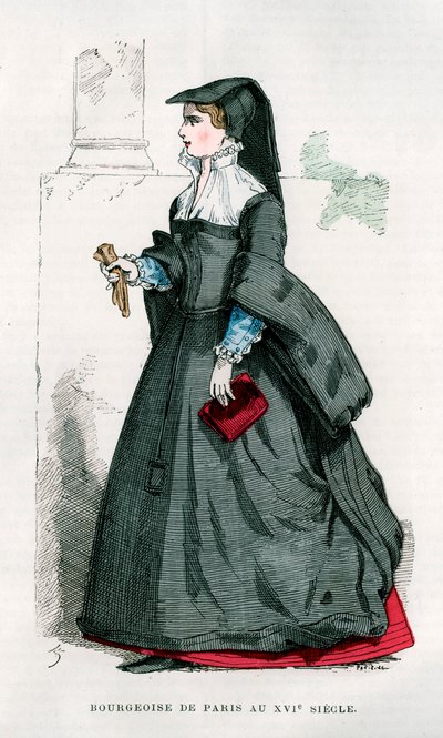Bourgeoise de Paris, século XVI 1882-1884 de Petit