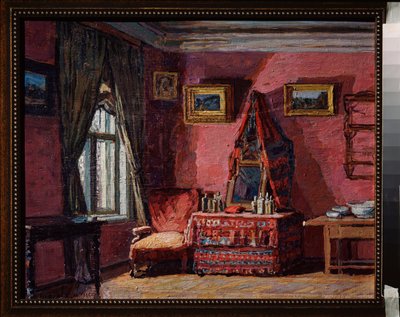 Quarto na casa de Peter Ilyich Tchaikovsky de Petr Ivanovic Petrovichev