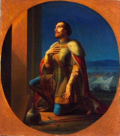 Alexander Nevsky, Grande Príncipe de Novgorod e Vladimir, 1855 de Petr Mikhailovich Shamshin