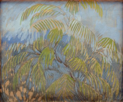 Mimosa par Utkin, Pyotr Savvich (1877-1934). Óleo sobre tela de Petr Savvic Utkin