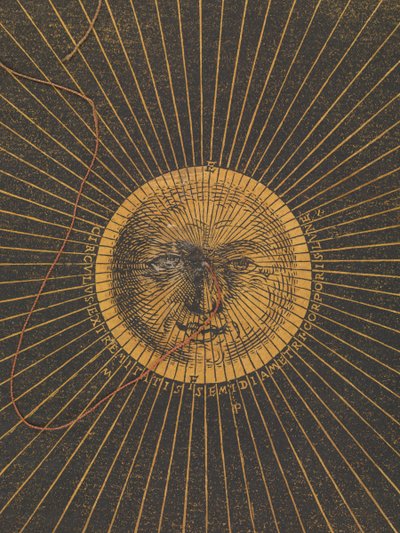 Volvelle apresenta as regras de previsão dos eclipses solares e lunares de Petrus Apianus