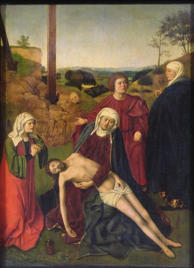 A Lamentação (óleo sobre painel) de Petrus Christus