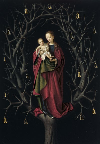 A Virgem da árvore seca, ca 1465 de Petrus Christus