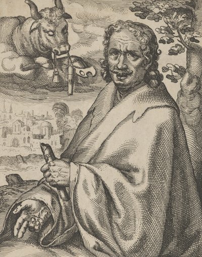 Lucas, de Os Quatro Evangelistas, 1610-20. de Petrus Feddes