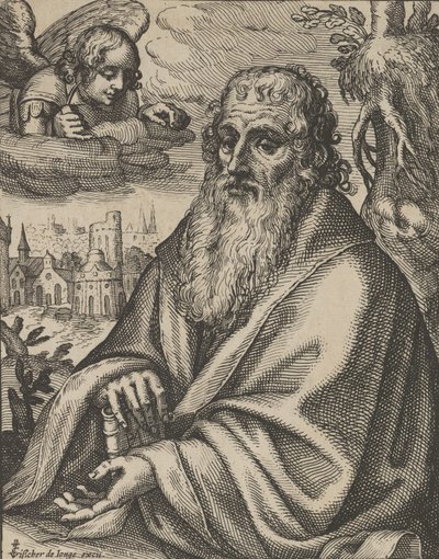 Mateus, de Os Quatro Evangelistas, 1610-20. de Petrus Feddes