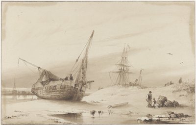 Navios na praia de Petrus Paulus Schiedges (I)