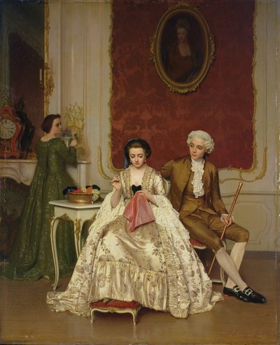 Ciúme, 1861 de Petrus Renier Hubertus Knarren