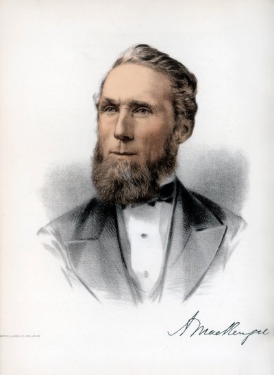 Alexander Mackenzie, segundo primeiro ministro do Canadá, c1890. de Petter and Galpin Cassell