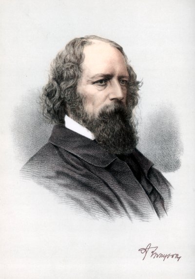 Alfred Tennyson, 1º Barão Tennyson, poeta inglês, c1890. de Petter and Galpin Cassell