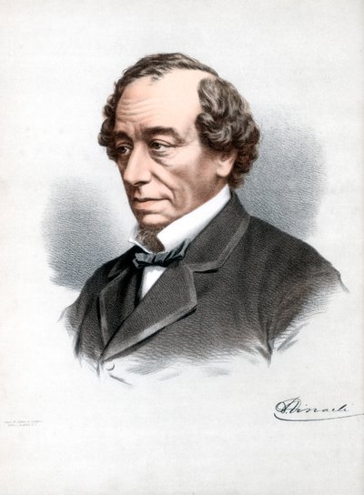 Benjamin Disraeli, 1º Conde de Beaconsfield, estadista conservador britânico, c1890. de Petter and Galpin Cassell
