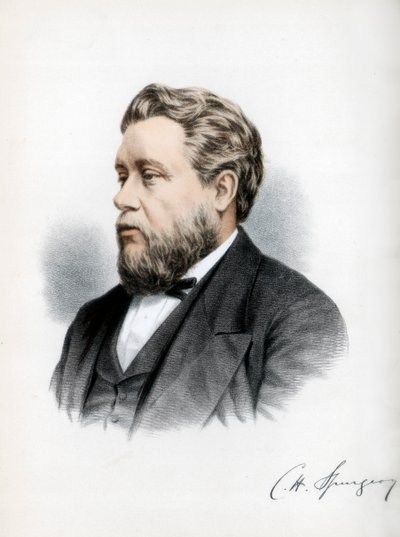 Charles Haddon Spurgeon, pregador batista britânico, c1890. de Petter and Galpin Cassell