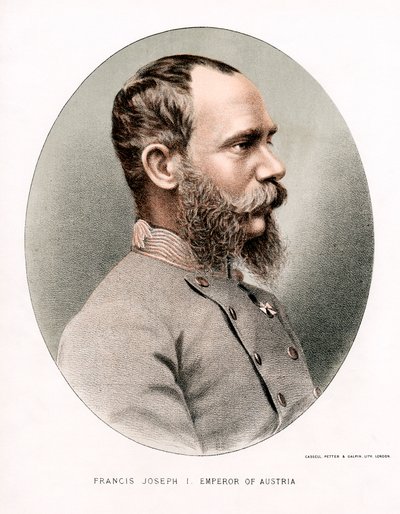 Franz Joseph, imperador da Áustria, c1880 de Petter and Galpin Cassell