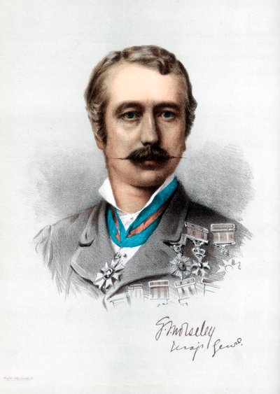 Garnet Joseph Wolseley, 1º Visconde Wolseley, soldado britânico nascido na Irlanda, c1890. de Petter and Galpin Cassell