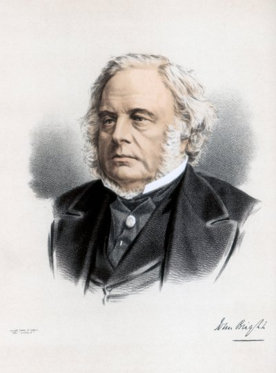 John Bright, estadista radical e liberal britânico, c1890. de Petter and Galpin Cassell