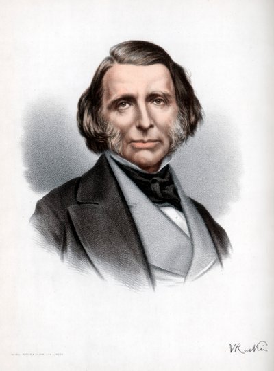 John Ruskin, autor britânico, poeta, artista e crítico, c1890. de Petter and Galpin Cassell