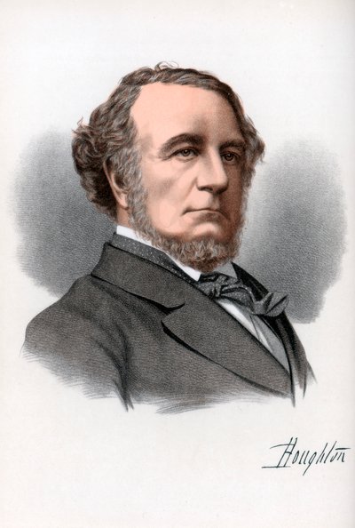 Richard Monckton Milnes, 1º Barão Houghton, poeta e político inglês, c1890. de Petter and Galpin Cassell