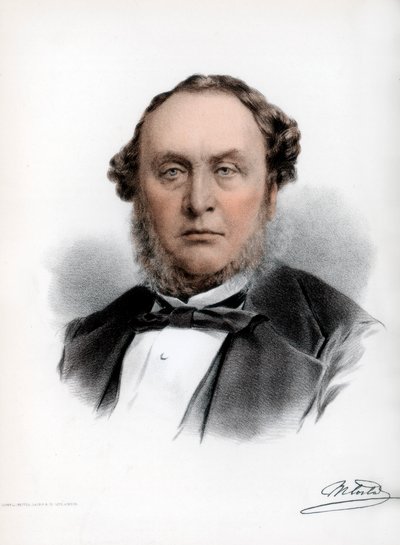 Sir Michael Costa, compositor e maestro britânico nascido na Itália, c1890. de Petter and Galpin Cassell