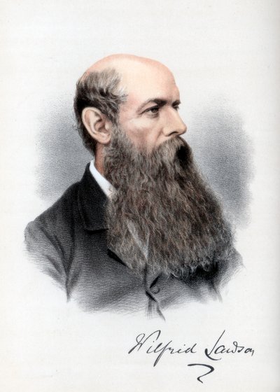 Sir Wilfrid Lawson, político britânico e ativista da temperança, c1890. de Petter and Galpin Cassell