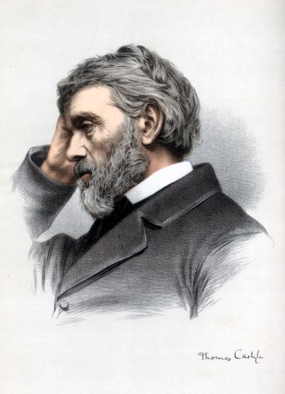 Thomas Carlyle, ensaísta, satirista e historiador escocês, c1890. de Petter and Galpin Cassell