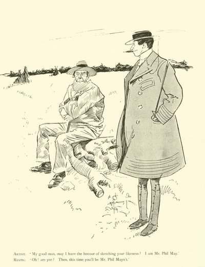 Cartum de Phil May, dos anos 1890 (litho) de Phil May
