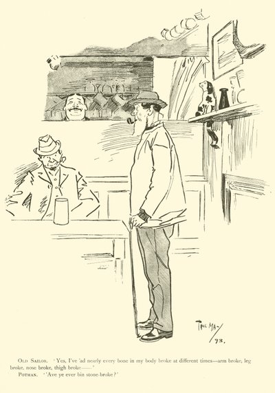Cartum de Phil May, dos anos 1890 (litho) de Phil May