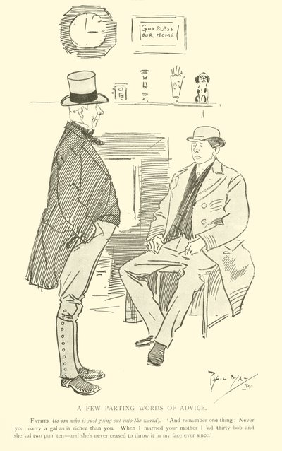 Cartum de Phil May, dos anos 1890 (litho) de Phil May
