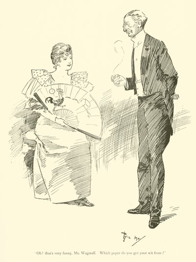 Cartum de Phil May, dos anos 1890 (litho) de Phil May