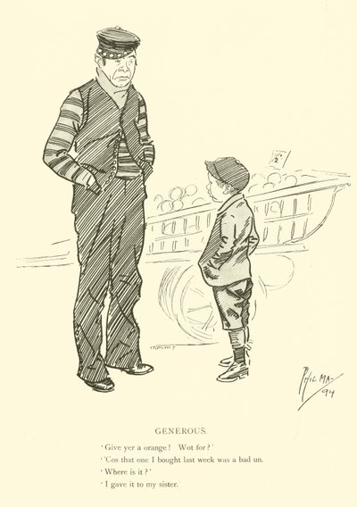Cartum de Phil May, dos anos 1890 (litho) de Phil May
