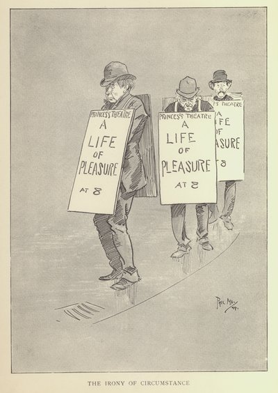 Cartum de Phil May, dos anos 1890 (litho) de Phil May